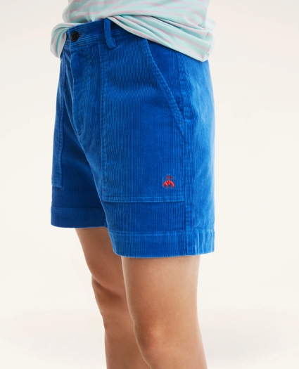 Stretch Cotton Wide Wale  Corduroy Shorts, image 2