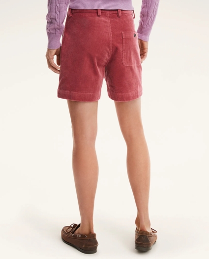 Stretch Cotton Wide Wale  Corduroy Shorts, image 2