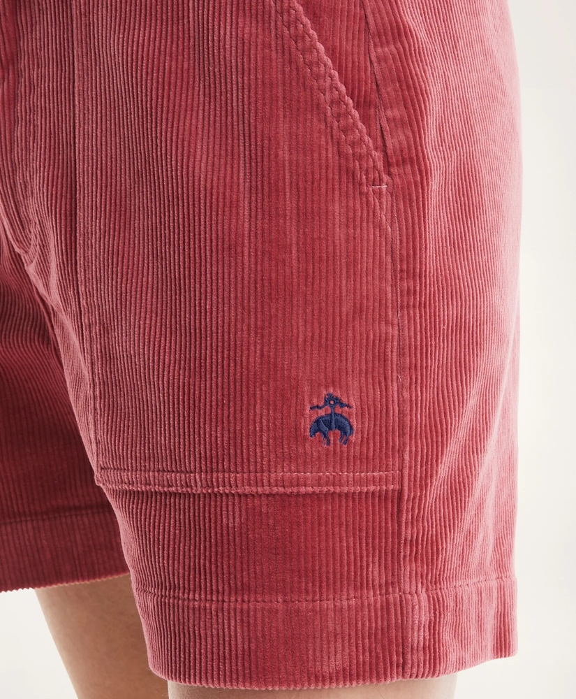 Stretch Cotton Wide Wale  Corduroy Shorts, image 3