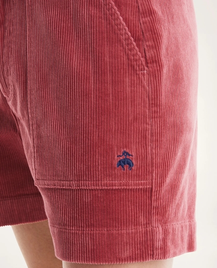 Stretch Cotton Wide Wale  Corduroy Shorts, image 3