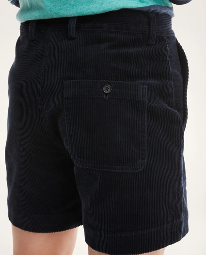 Stretch Cotton Wide Wale  Corduroy Shorts, image 3