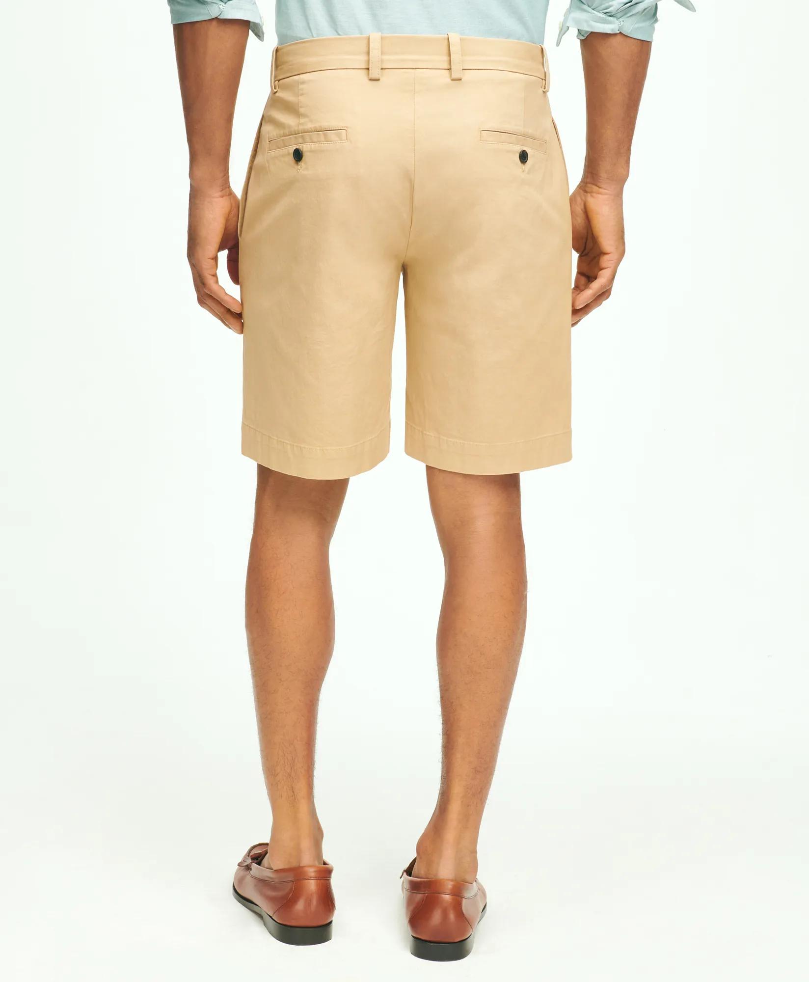 9" Canvas Poplin Shorts in Supima Cotton - Khaki