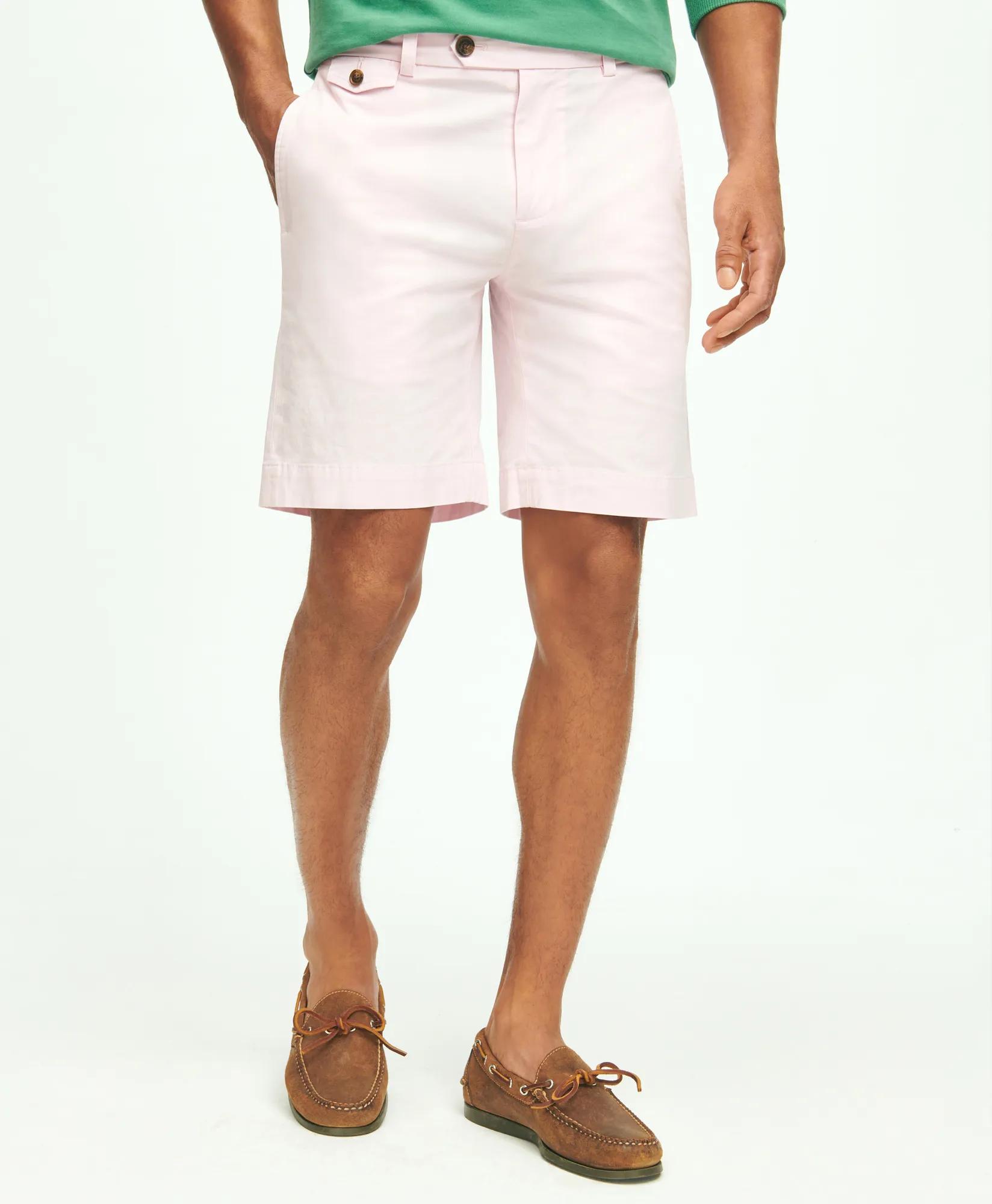 9" Canvas Poplin Shorts in Supima Cotton - Pink
