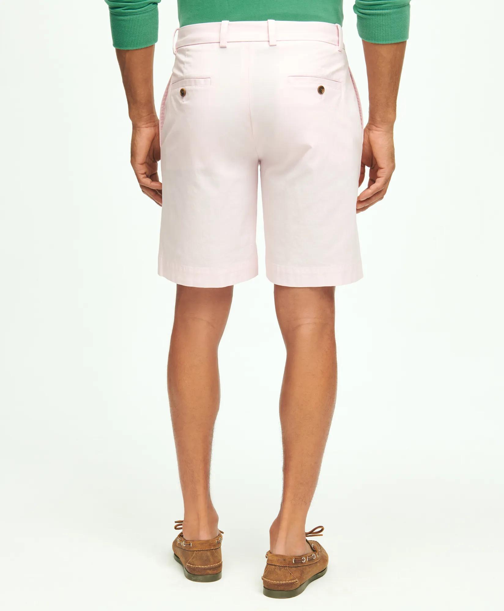 9" Canvas Poplin Shorts in Supima Cotton - Pink