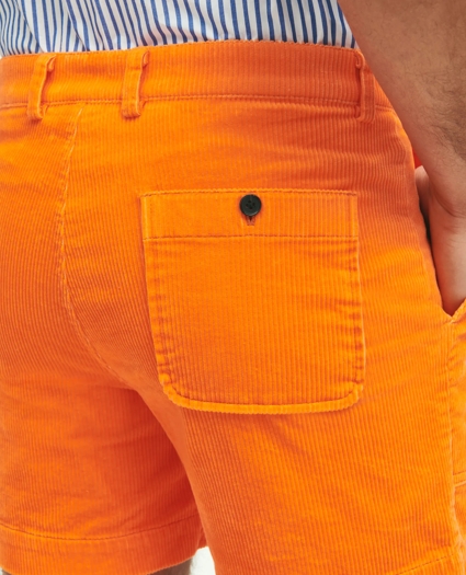 Stretch Cotton Wide-Wale Corduroy Shorts, image 6