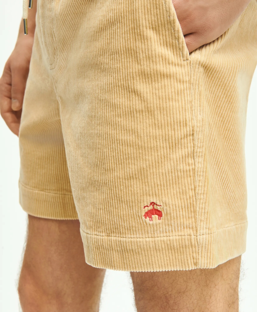 Stretch Cotton Drawstring Friday Corduroy Shorts, image 2