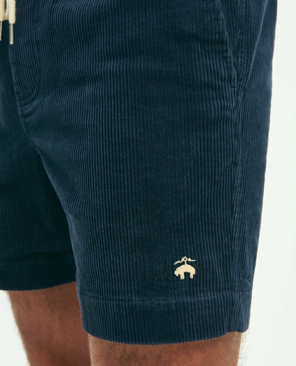 Stretch Cotton Drawstring Friday Corduroy Shorts, image 2