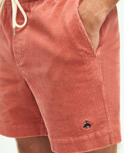Stretch Cotton Drawstring Friday Corduroy Shorts, image 4