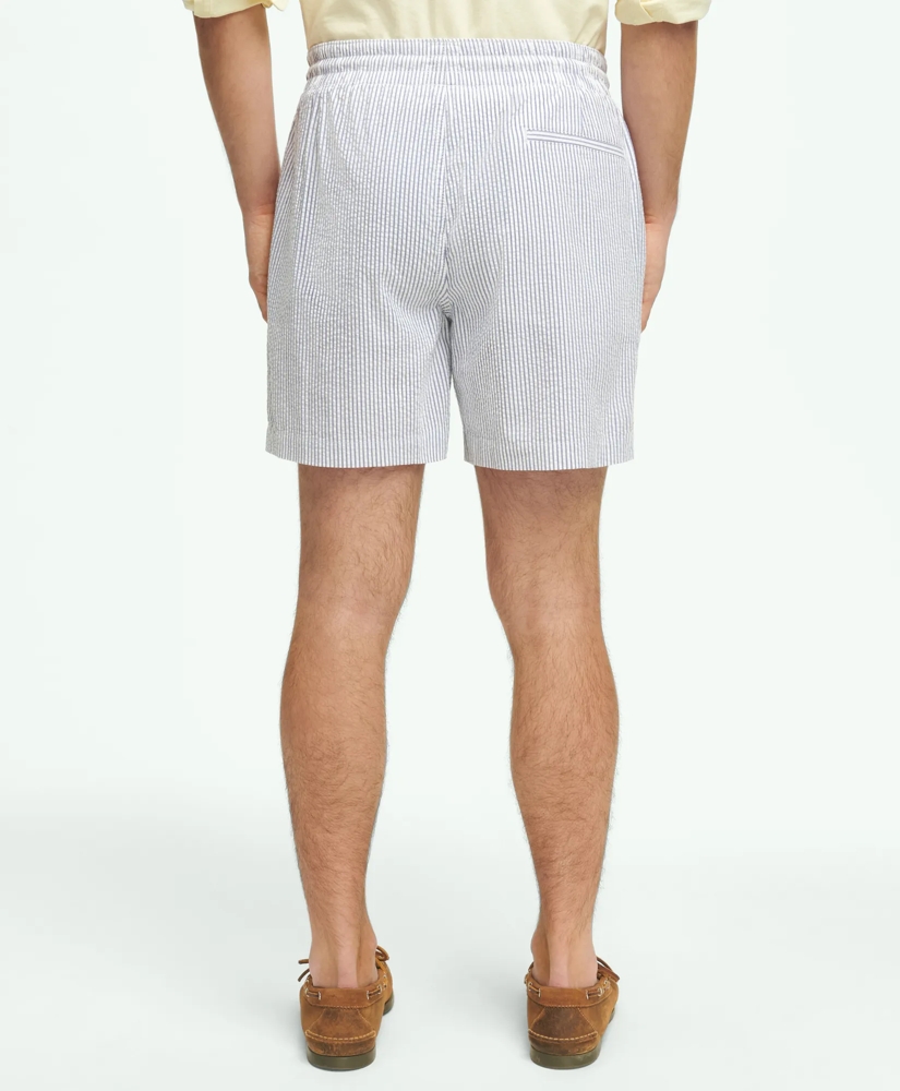 6" Stretch Cotton Seersucker Friday Shorts, image 4