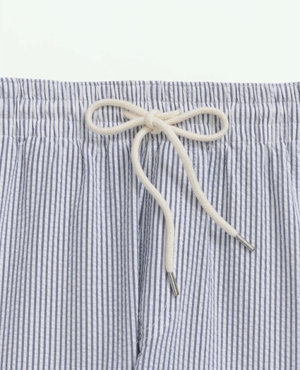 6" Stretch Cotton Seersucker Friday Shorts, image 6