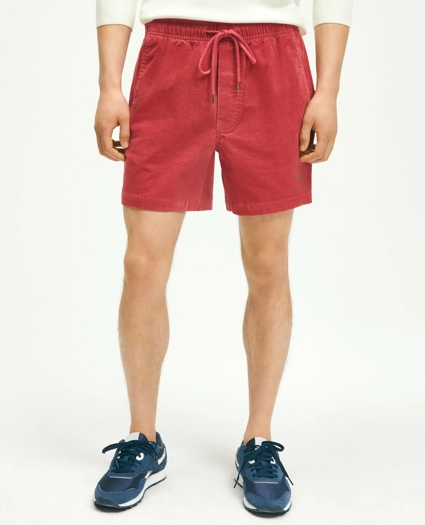 Stretch Cotton Drawstring Friday 15-Wale Corduroy Shorts, image 1