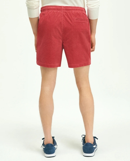 Stretch Cotton Drawstring Friday 15-Wale Corduroy Shorts, image 2