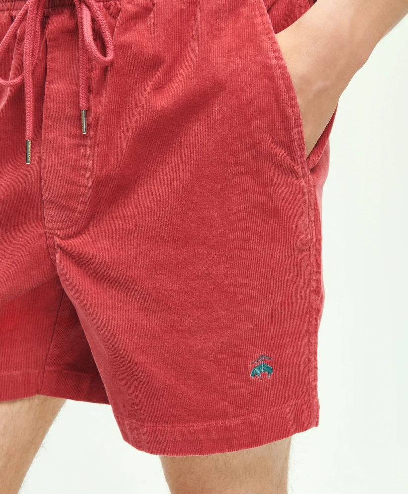 Stretch Cotton Drawstring Friday 15-Wale Corduroy Shorts, image 3