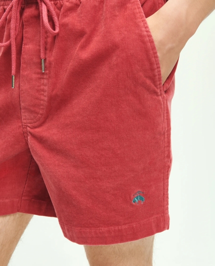 Stretch Cotton Drawstring Friday 15-Wale Corduroy Shorts, image 3