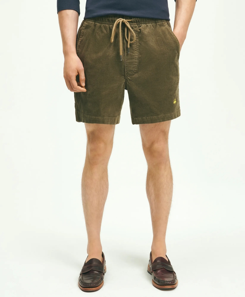 Stretch Cotton Drawstring Friday 15-Wale Corduroy Shorts, image 1