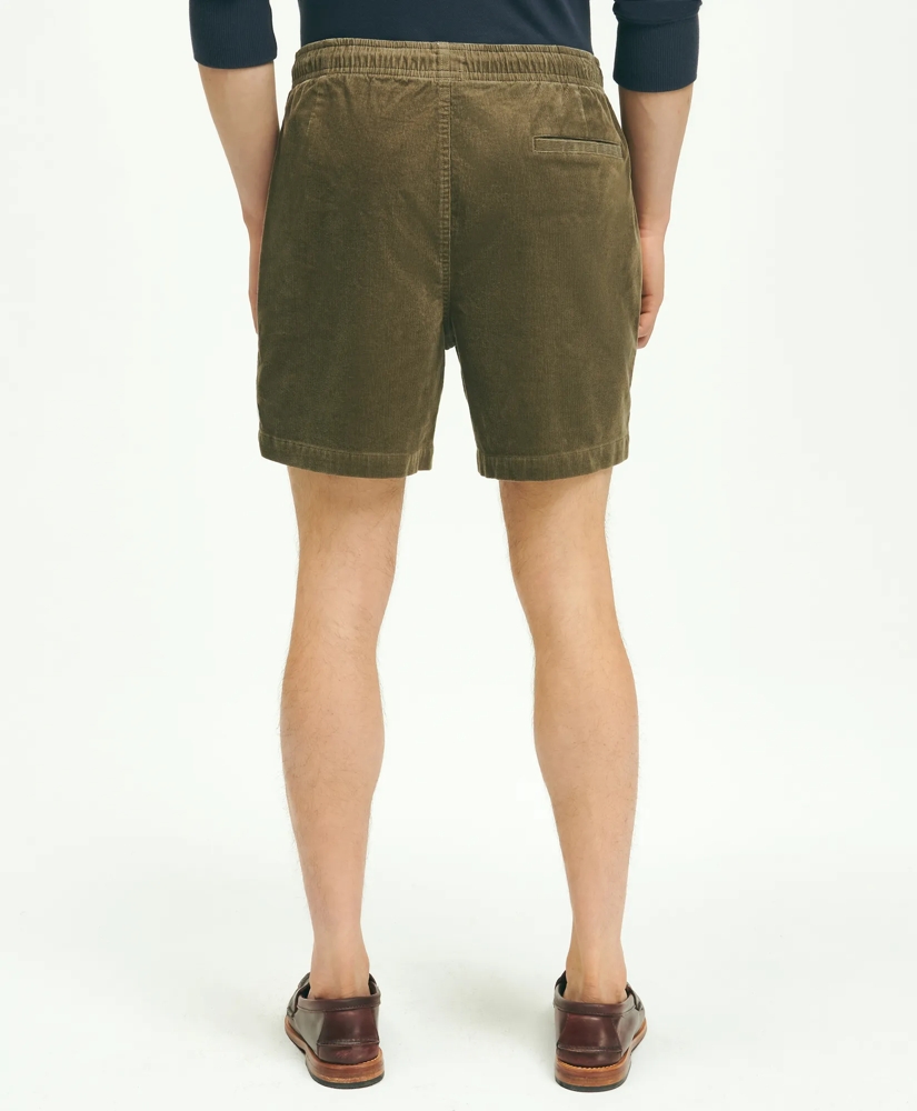 Stretch Cotton Drawstring Friday 15-Wale Corduroy Shorts, image 2
