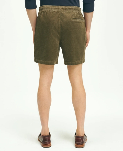 Stretch Cotton Drawstring Friday 15-Wale Corduroy Shorts, image 2