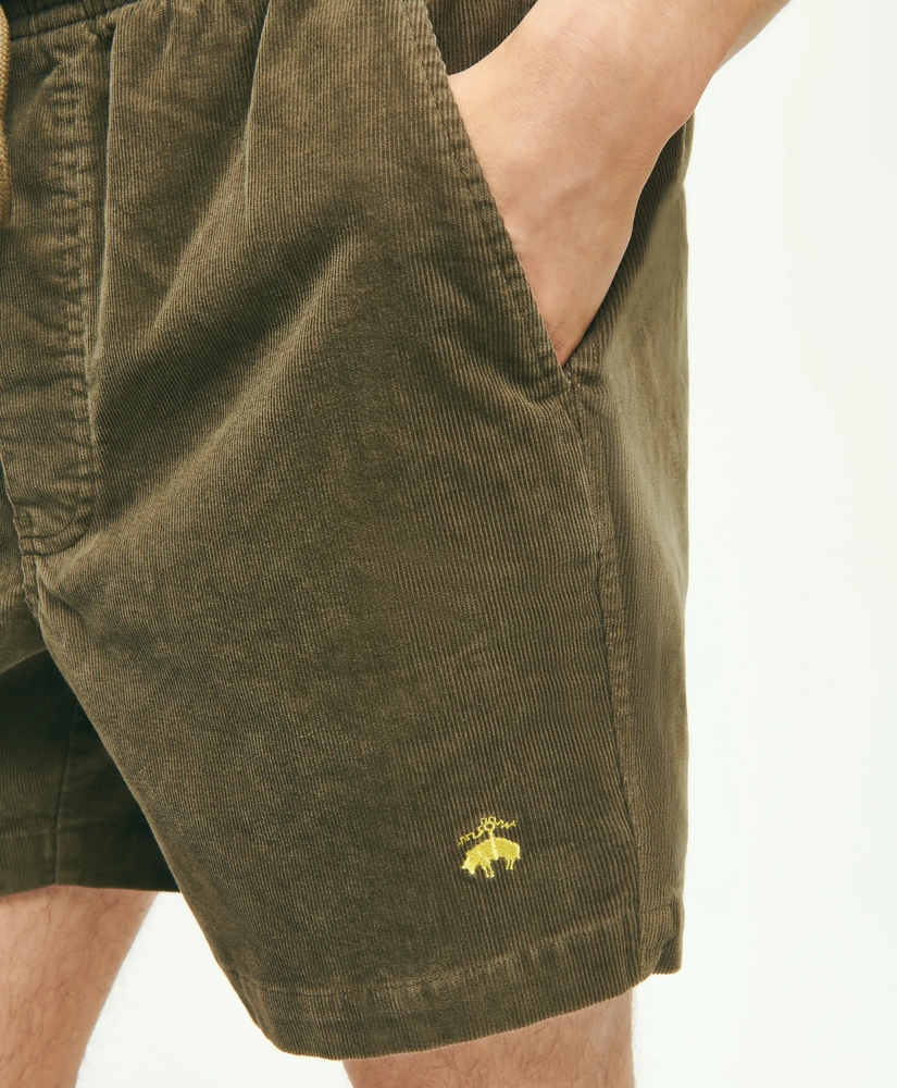 Stretch Cotton Drawstring Friday 15-Wale Corduroy Shorts, image 3