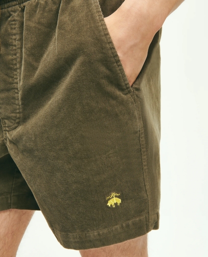 Stretch Cotton Drawstring Friday 15-Wale Corduroy Shorts, image 3