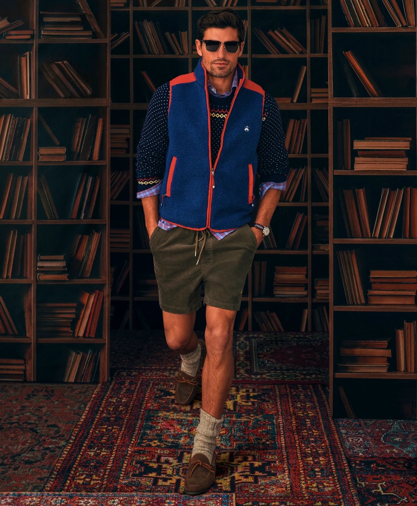 Stretch Cotton Drawstring Friday 15-Wale Corduroy Shorts, image 4