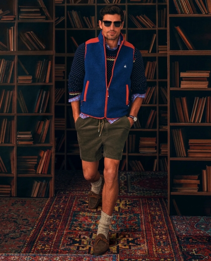 Stretch Cotton Drawstring Friday 15-Wale Corduroy Shorts, image 4