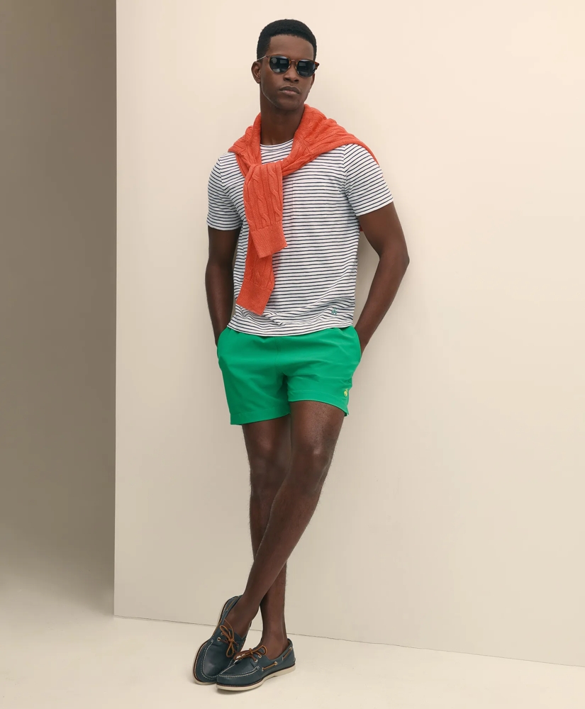 5" Stretch Swim Trunks, image 1