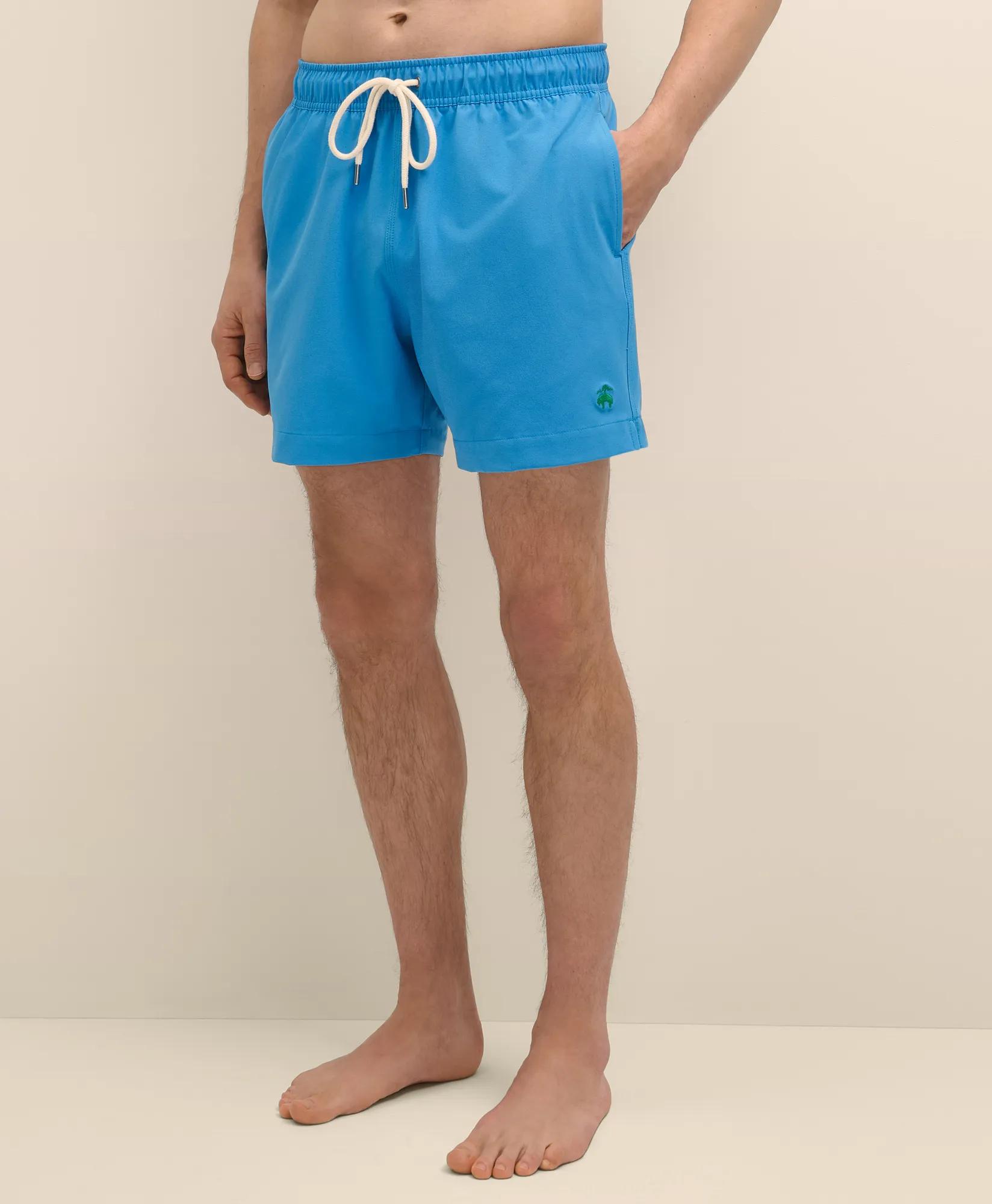 5" Stretch Swim Trunks - Light Blue