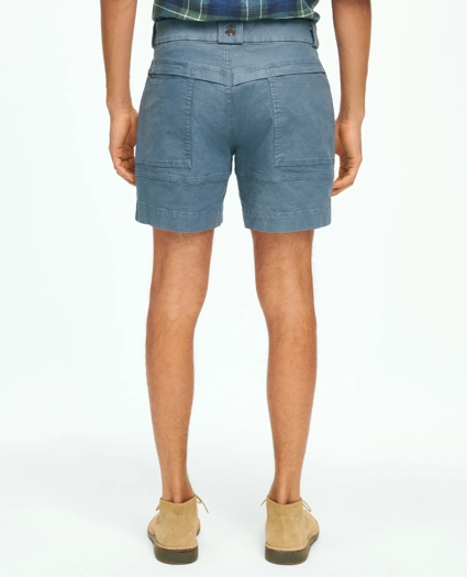 6.5" Cotton Canvas Camp Shorts, image 3