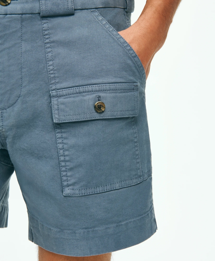 6.5" Cotton Canvas Camp Shorts, image 4