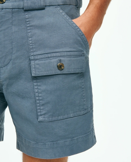6.5" Cotton Canvas Camp Shorts, image 4