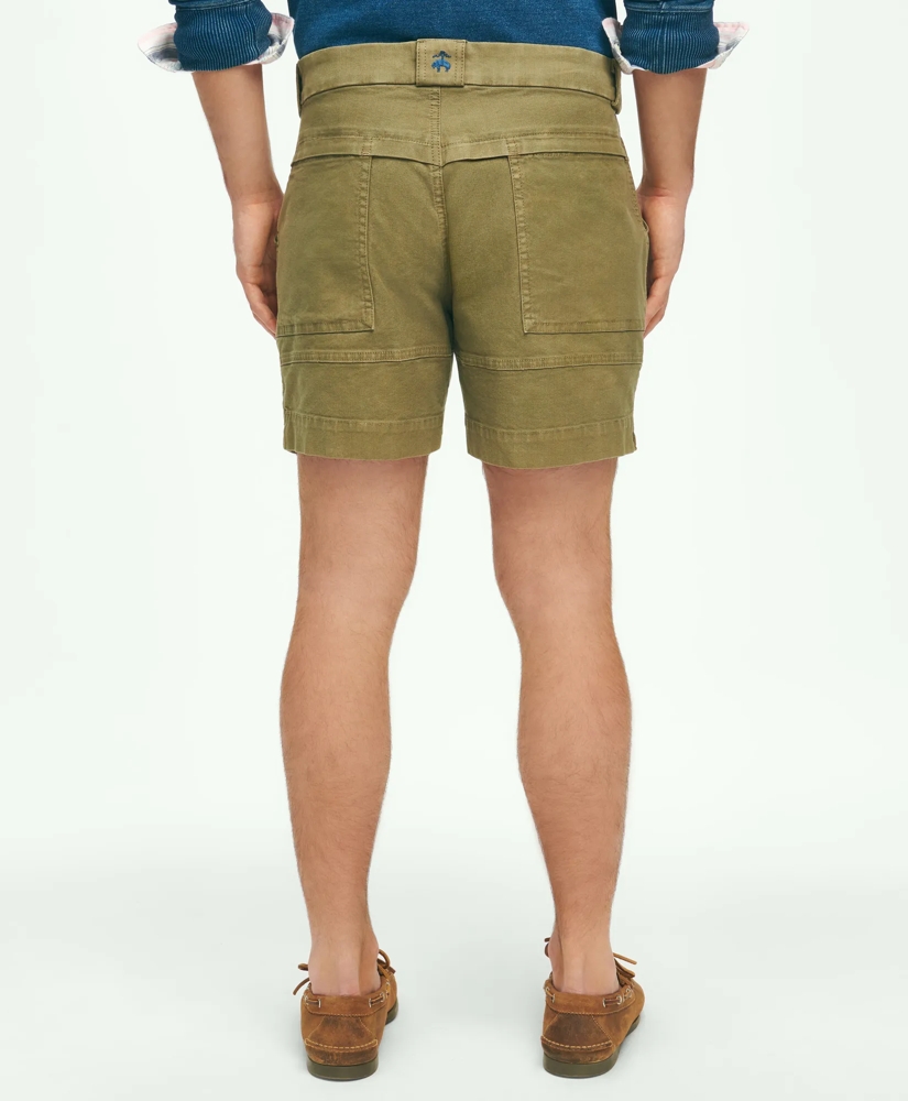 6.5" Cotton Canvas Camp Shorts, image 2