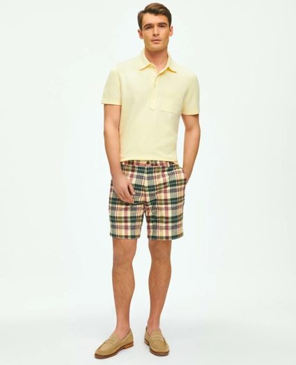 7" Cotton Madras Shorts, image 2