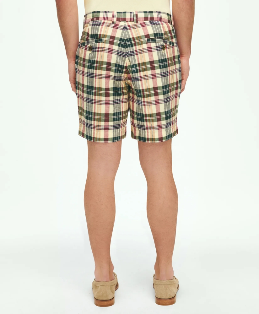7" Cotton Madras Shorts, image 3
