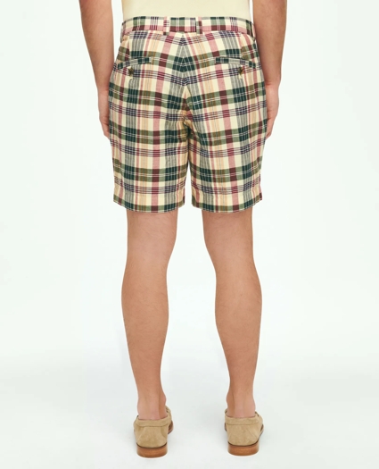 7" Cotton Madras Shorts, image 3