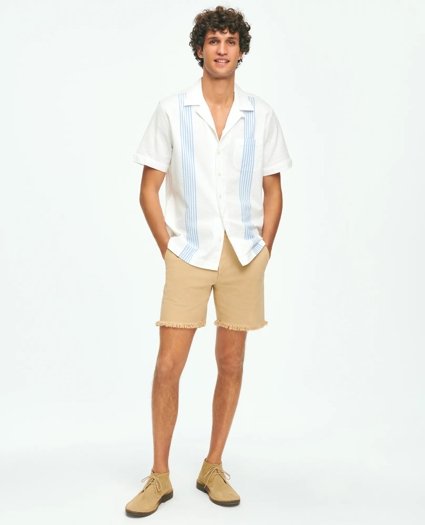 7" Cotton Canvas Cut-Off Shorts, image 3