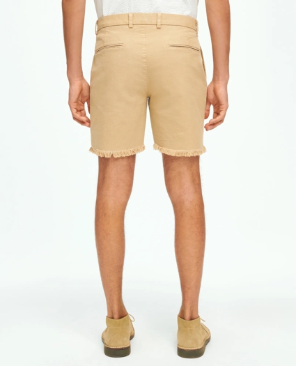 7" Cotton Canvas Cut-Off Shorts, image 4
