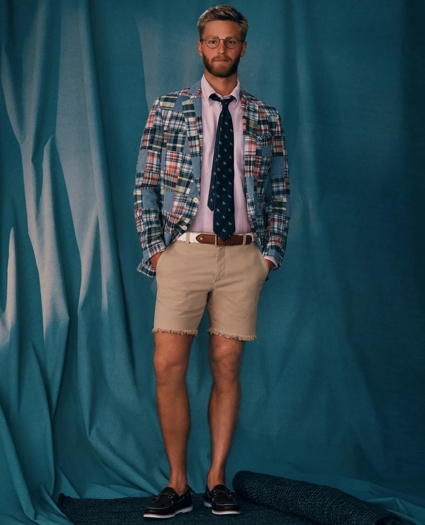 7" Cotton Canvas Cut-Off Shorts, image 2