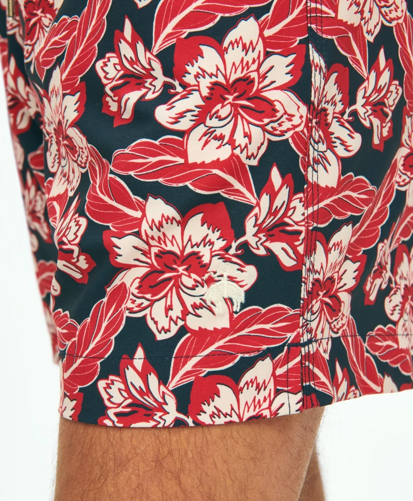 5" Montauk Printed Swim Trunks With Stretch