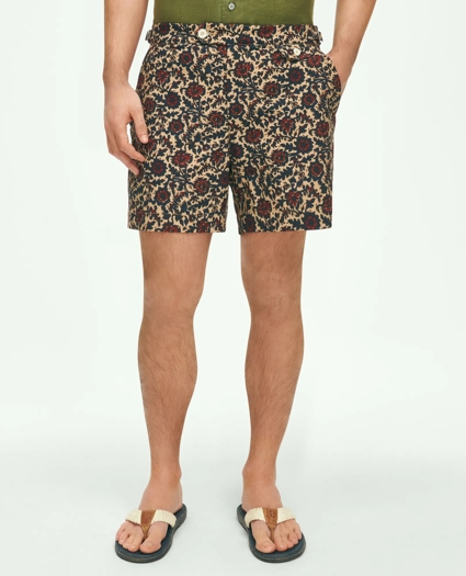 5" Newport Printed Swim Trunks, image 1