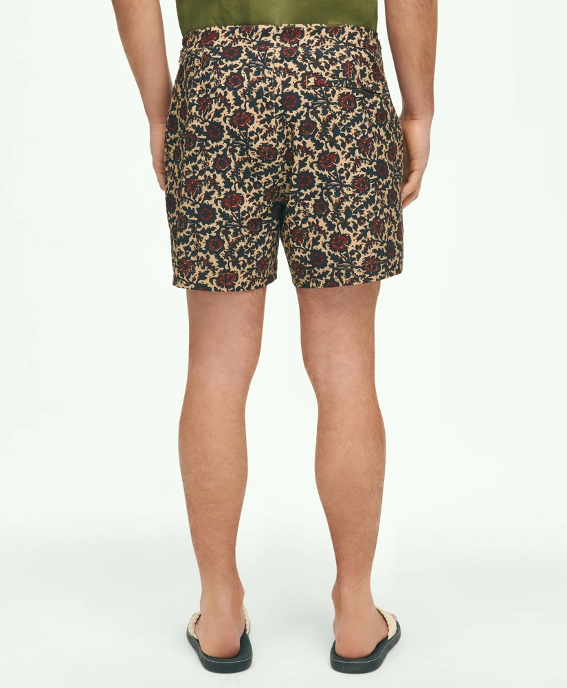 5" Newport Printed Swim Trunks