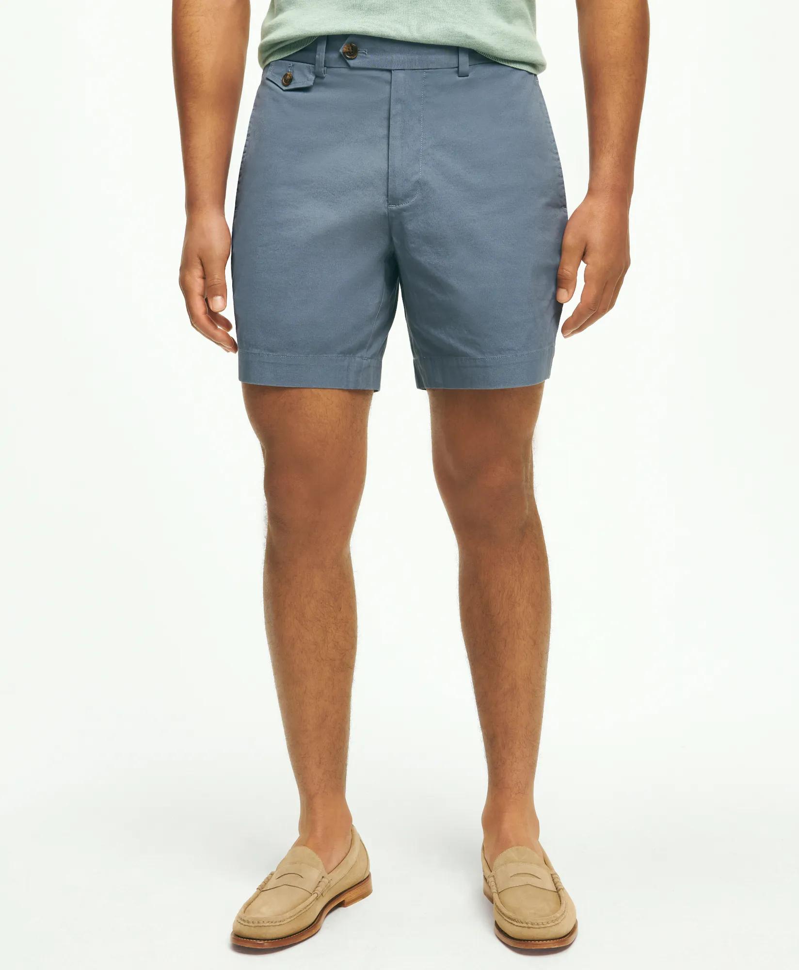 7" Canvas Poplin Shorts in Supima Cotton - Blue