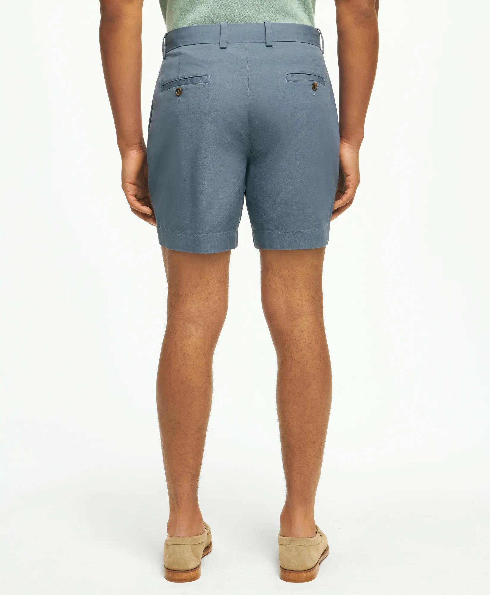 7" Canvas Poplin Shorts in Supima Cotton - Blue
