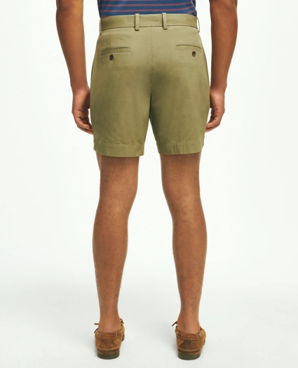 7" Canvas Poplin Shorts in Supima® Cotton, image 4
