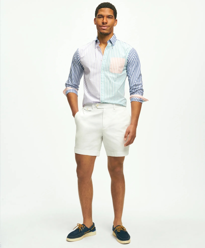 7" Canvas Poplin Shorts in Supima® Cotton, image 2