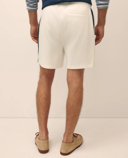 Double Faced Cotton Blend Pique Shorts, image 4