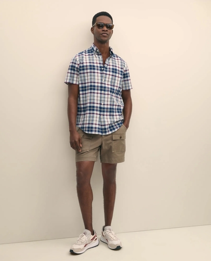 6.5" Cotton Canvas Camp Shorts, image 1