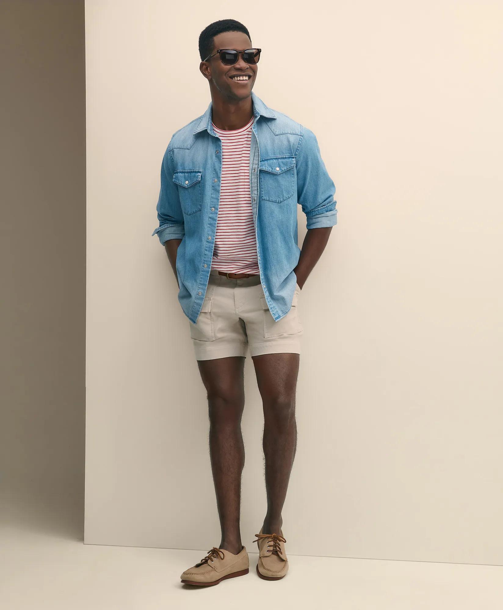 6.5" Cotton Canvas Camp Shorts