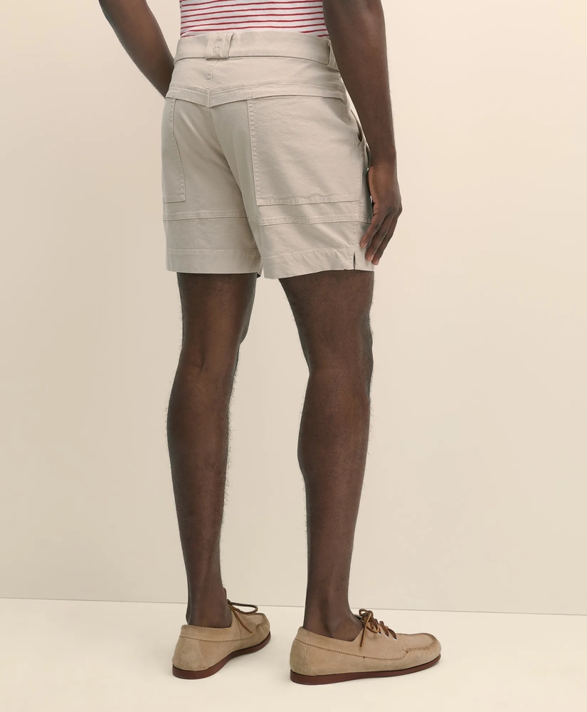 6.5" Cotton Canvas Camp Shorts, image 3