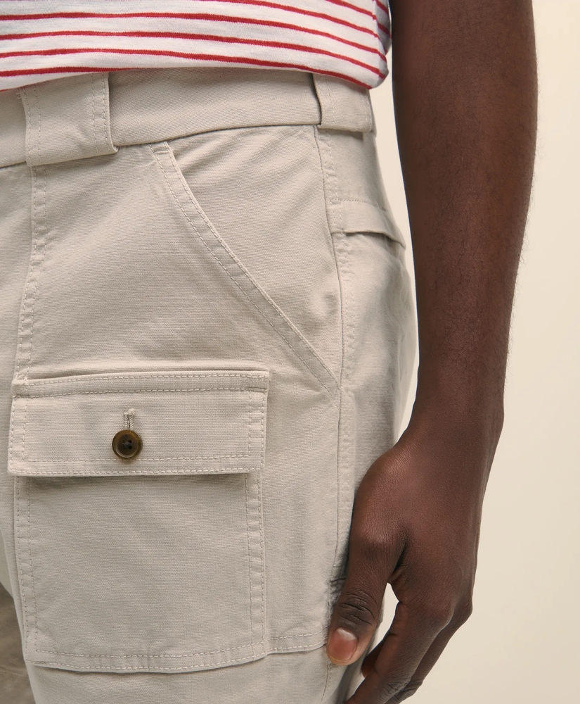 6.5" Cotton Canvas Camp Shorts, image 5