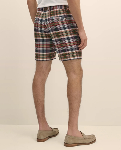 7" Cotton Madras Shorts, image 4